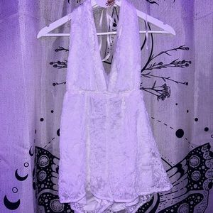 Kendall and Kylie White Fancy Romper